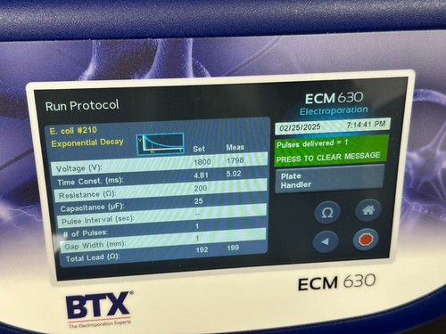 Sistema electroporador BTX ECM 630 Electroporation Decay Wave con cúpula de seguridad - Imagen 6 de 10