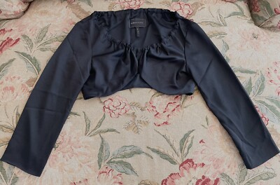 Veste Cropped BCBG Max Azria à Zip - Taille L, Couleur Heather Charcoal, 100% Neuf Avec étiquettes