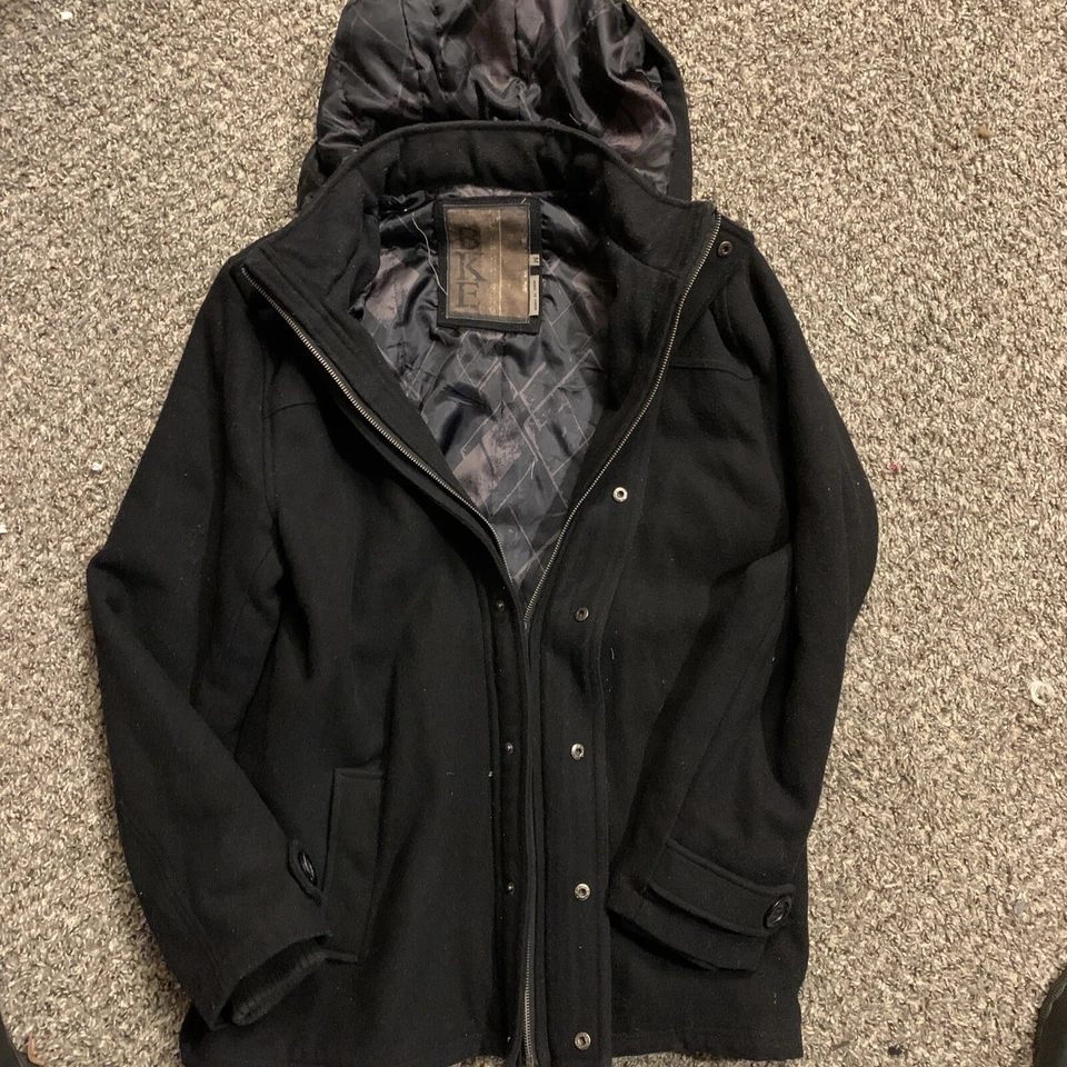 Men’s Wool Buckle Coat - Image 3 of 4