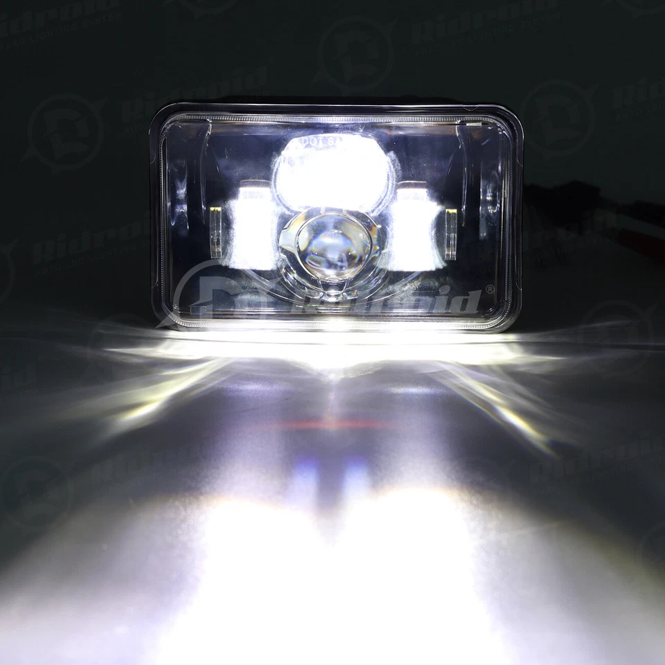 适用于铃木 DRZ400SM DRZ400S DRZ400 4x6 LED 车头灯投影仪 高/低 密封光束 — 第 4/4 张图片