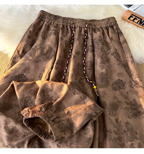 Handsome Pants Men's New Chinese Style Drooping Wide-leg Bloomers Loose Trousers - Picture 7 of 26