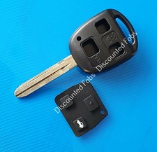FITS Toyota Hiace Avensis Camry 3 button KEY FOB REMOTE CASE Rubber Pad TOY43 