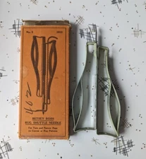 Betsey Ross Rug Shuttle Needle Vintage Rug Hooking Tool 