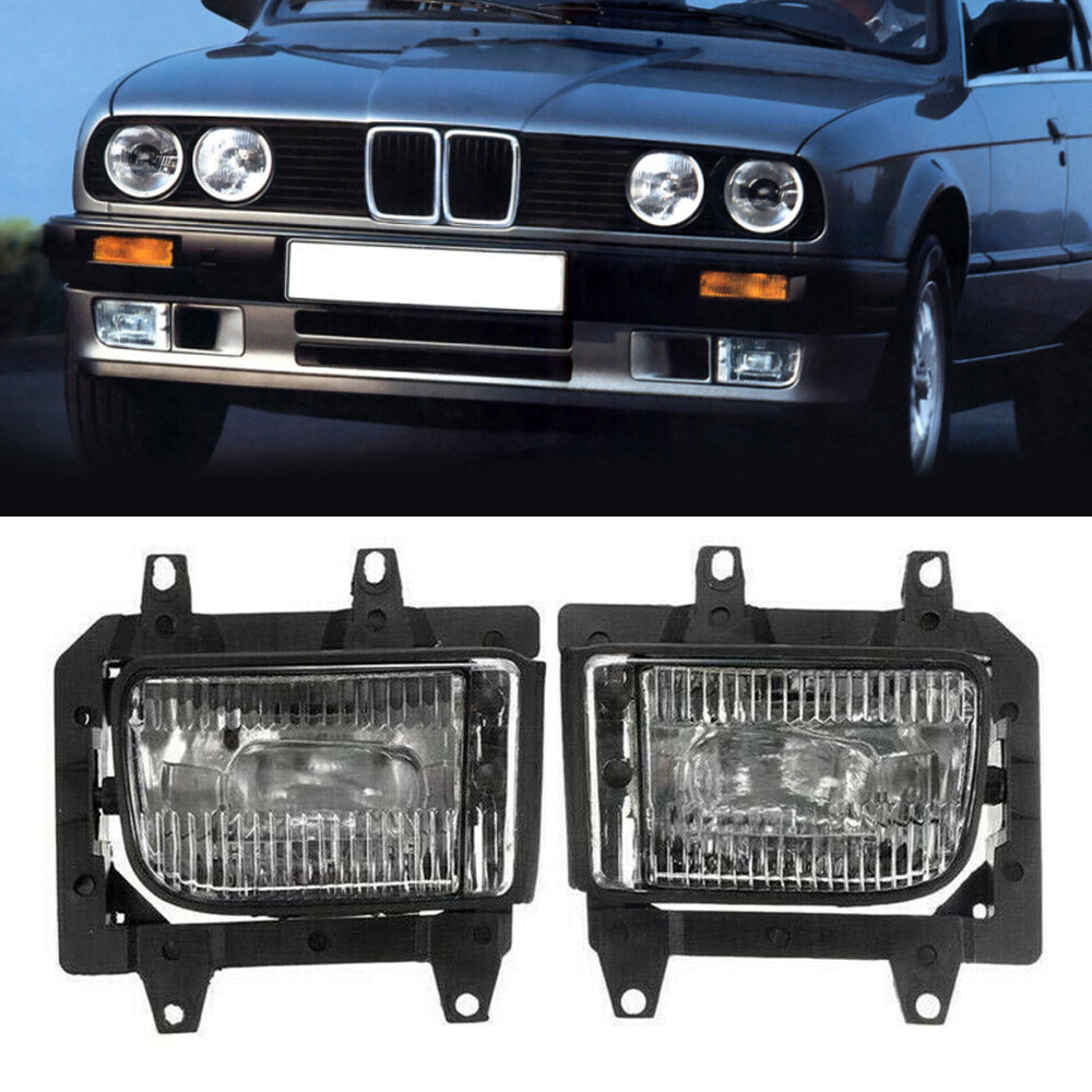 Phares Antibrouillard Avant Diewu Pour BMW E30 - Lentilles Transparentes | Série 3 1985-1993