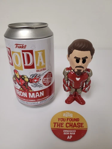 Funko Soda Vinyl Marvel "Unmasked" Iron Man CHASE Artist Proof **Rare Grail**