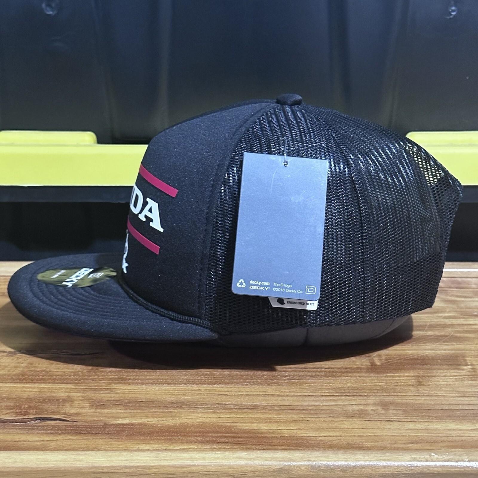 Honda Fox  Decky Trucker Hat Flat Brim SnapBack Men’s Custom Logo