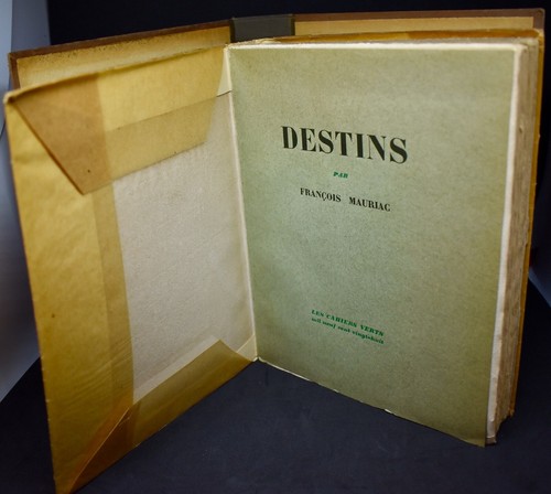 DESTINS by Francois Mauriac, Copyright 1928 1st Edition – Signed by the Author - Picture 4 of 12