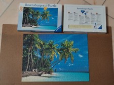 Puzzle 500 Teile, original Ravensburger, Malediven, Palmen, Meer, vollständig