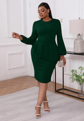 green church dress women asdoklhq Church Dresses for Women Pastel with Shorts Underneath Plaid Print  V-neck Mini Short-sleeved A-line Casual Summer Green 3X