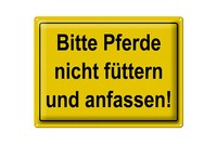Blechschild Hinweis 40X30 Cm Bitte Pferde Nicht FüTtern Deko Schild