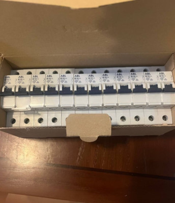 Lot of 24 pcs. ABL SURSUM B16T1, 16A, 10kA  1 Pole circuit breakers