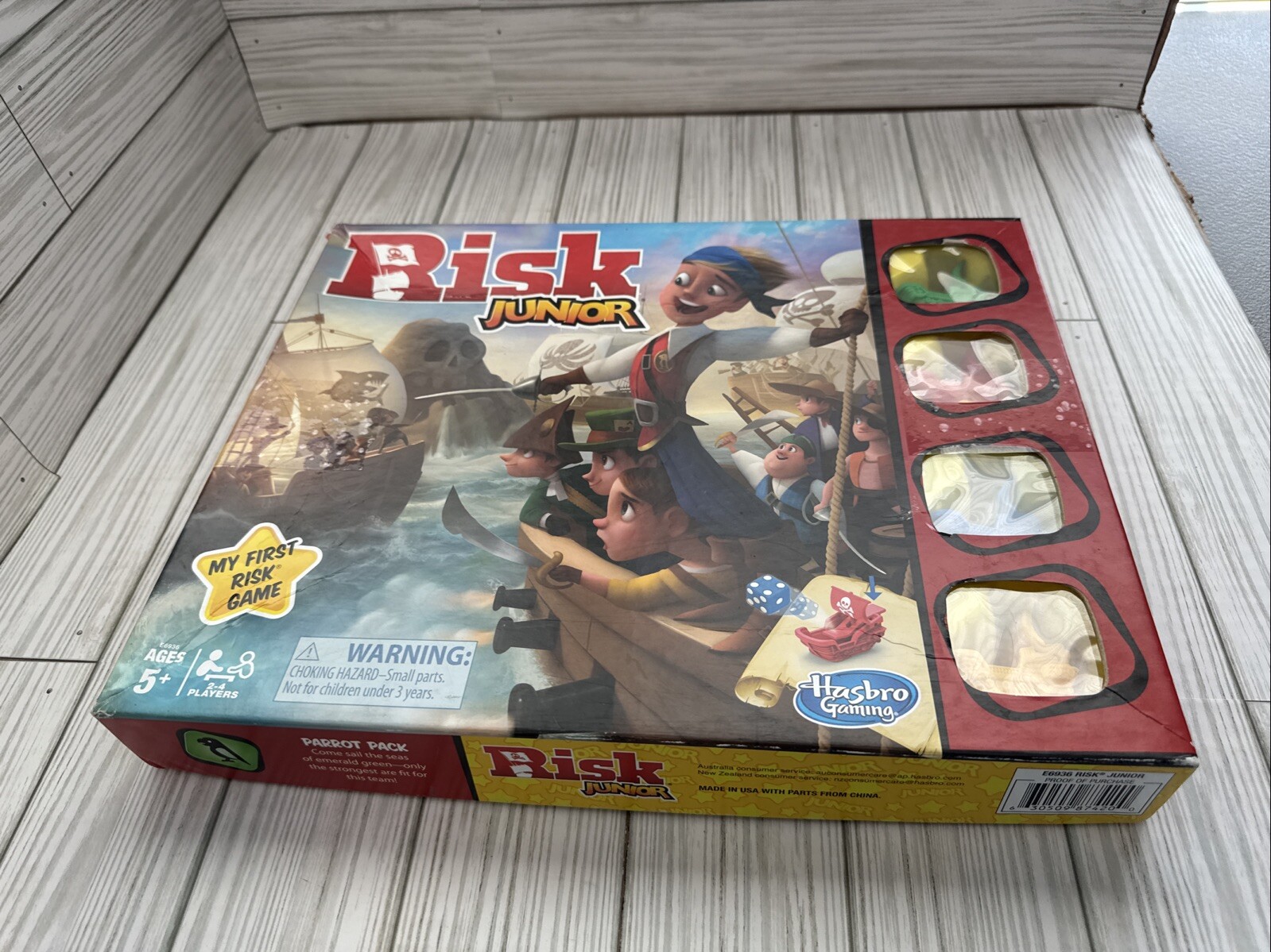 Risk Game Junior edition strategy board game by Hasbro Gaming 2-4 players age 5+