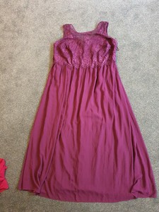 purple dress size 24