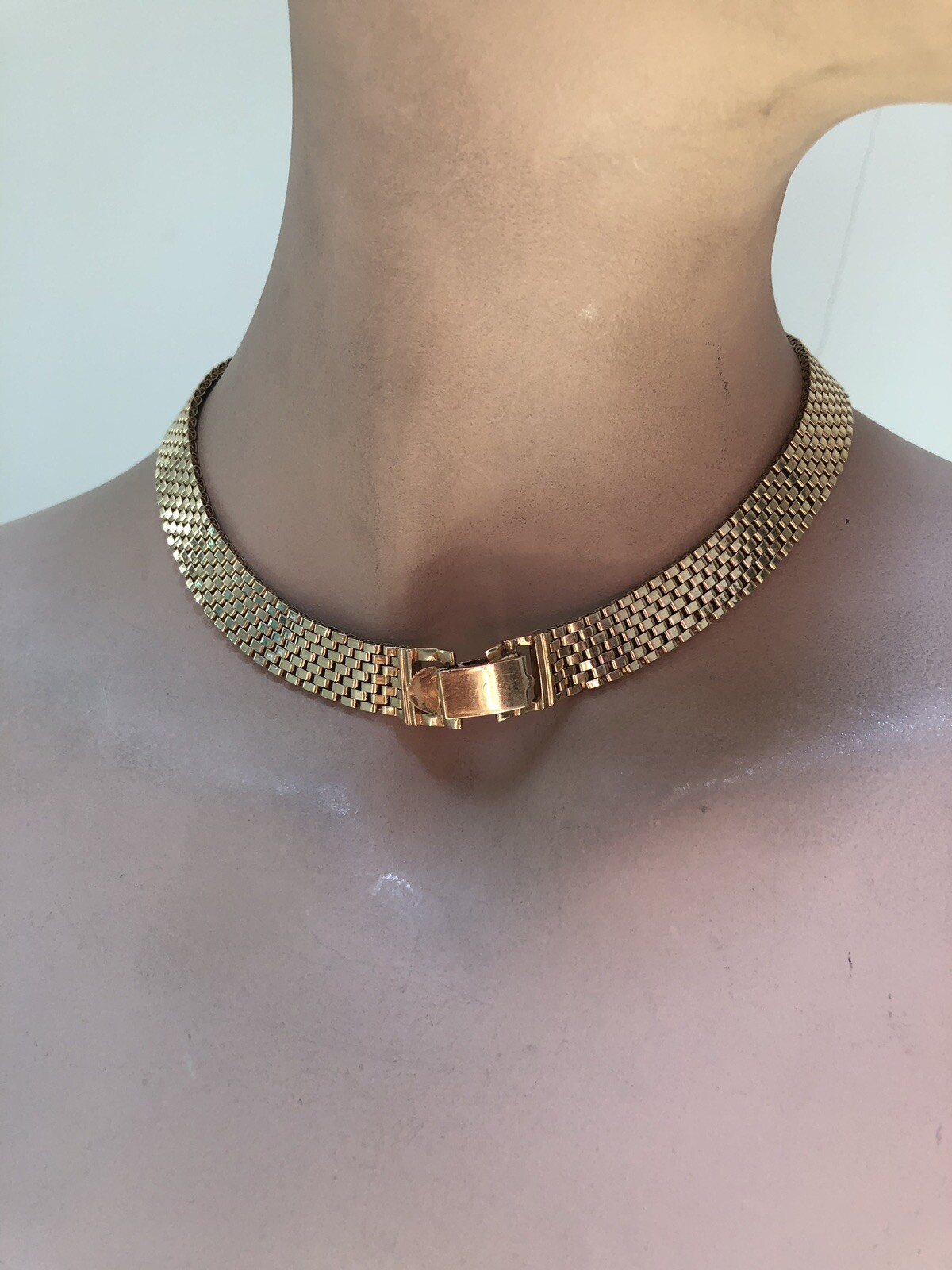 VINTAGE 14K REAL YELLOW GOLD NECKLACE - image 2