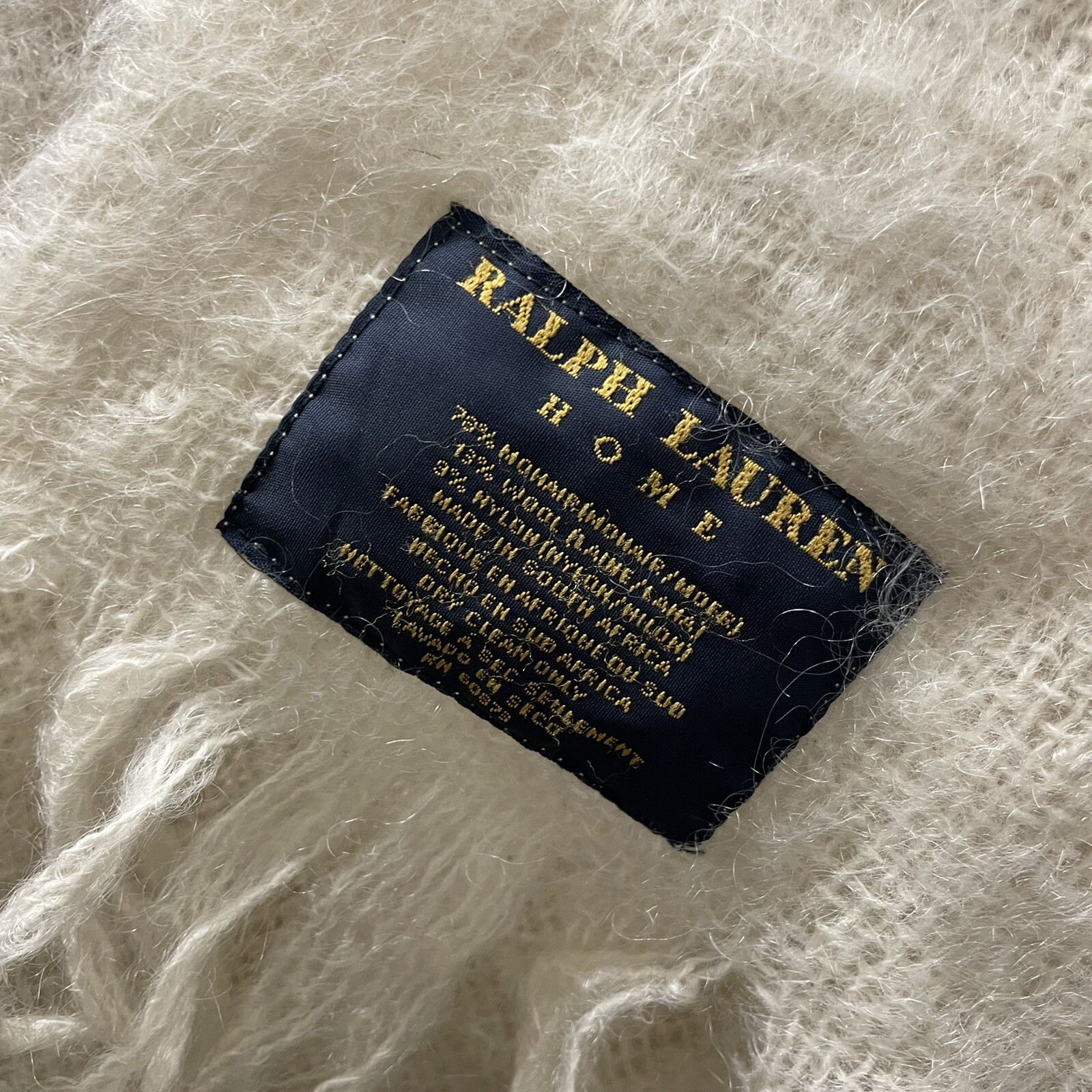 Ralph Lauren Home Large Mohair Vintage Blanket eBay