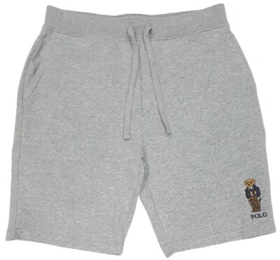 Polo Ralph Lauren Big & Tall Fleece Shorts Fleece Gray Teddy Bear Size 2XB  NWT