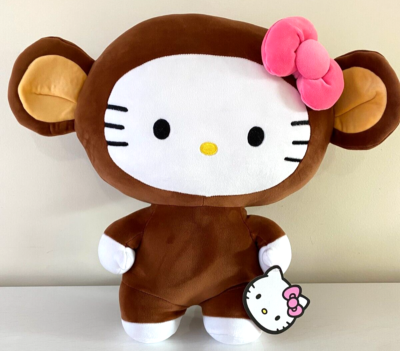 Giant Hello Kitty Plush Toy 20 inch tall Disguised Monkey Sanrio