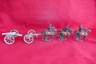 Antique HEYDE Lead Soldier Hitch Artillery Train with Functional Cannon