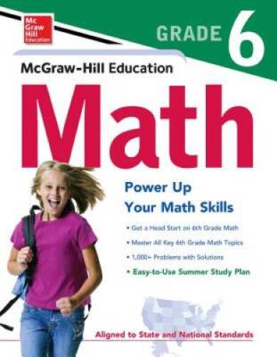 McGraw-Hill Education Math Grade 6 (Test Prep) - Paperback - GOOD