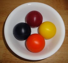 4 Deep Red Gel balls/Stress balls