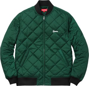 supreme quilted bomber jacket