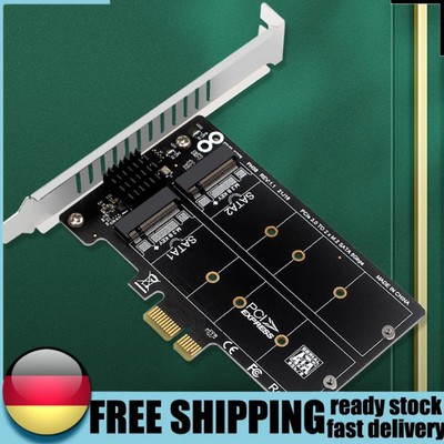 M.2 SATA To PCIE Expansion Card PCIe X1/X4/X8/X16 Adapter Board Support M.2 SSD