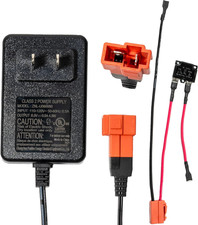 2Pin 6V Charger for Kids Ride on Car with Wiring Harnesses Parts Replacement 6 V