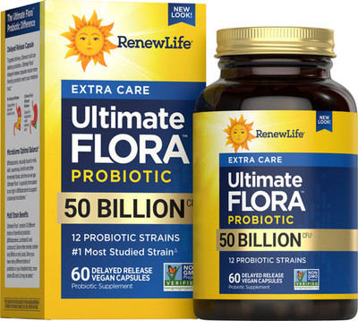 Renew Life Ultimate Flora Extra Care Probiotic 50 Billion CFU - 60 Capsules
