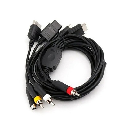 Multi Platform AV Cord S-Video Cable Wire for N64 DC128 Gaming Systems