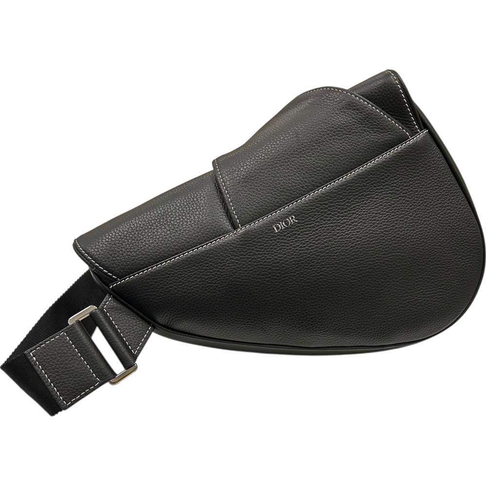Dior| (1ADPO325YKK H00N) AUTH CHRISTIAN DIOR 1ADP0093YKK HOON SADDLE BAG BLACK