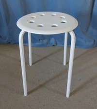 IKEA Marius Biały stołek 45cm Łazienka Sypialnia