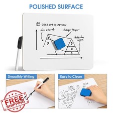 MaxGear 2 Pack Mini White Boards 9"x12" Dry Erase Lapboards