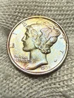 1939-S Mercury Dime, Solid Gem BU+++++++++++++++ Red Hue High Grade Toned