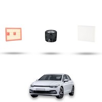 Hoffcar Wartungsset - 3 Filter FüR Vw Golf Viii 1.4 Tsi Ehybrid 150 Kw Ab 2020