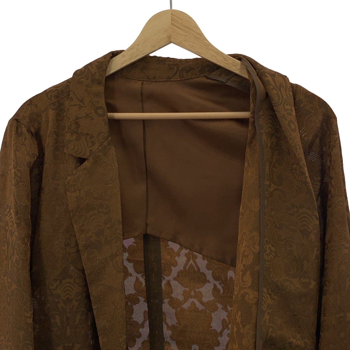Ameri / Medi Alicia Jacquard Jacket Brown S - image 4