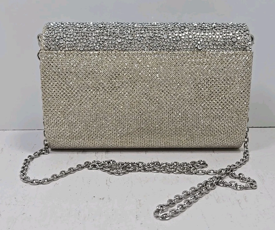 Inc International Concepts Estrás y Malla Brillante Bolso sin asas Bandolera Lazo Foto 4 de 4