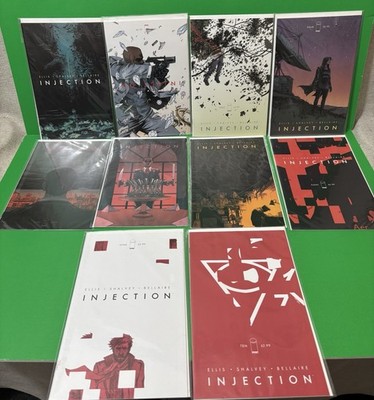 Injection 1-10 1 2 3 4 5 6 7 8 9 10 NM Run Image Comics Warren Ellis Lot Set