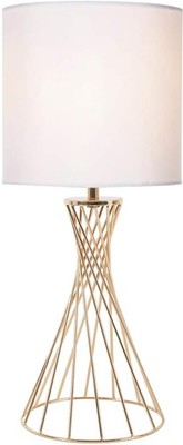 Gold Table Lamp, Modern Bedside Lamp for Nightstand, Small Lamp for Bedroom, ...