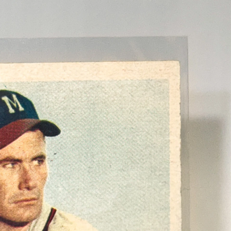 Vintage 1957 Topps Baseball #117 Joe Adcock NM Vibrant Milwaukee Braves MLB - Image 3 of 4