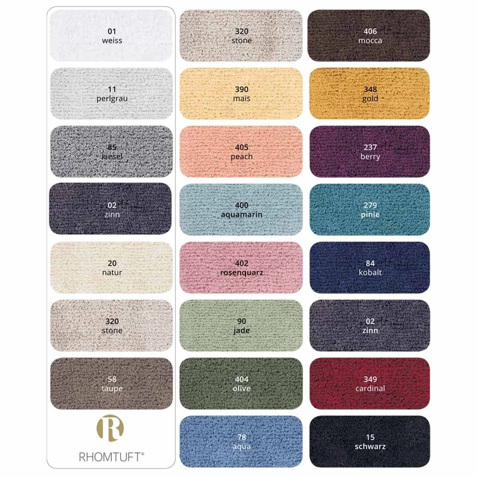 Rhomtuft Badteppich Square Badläufer Badezimmerteppich Antron rutschfest - Bild 2 von 4