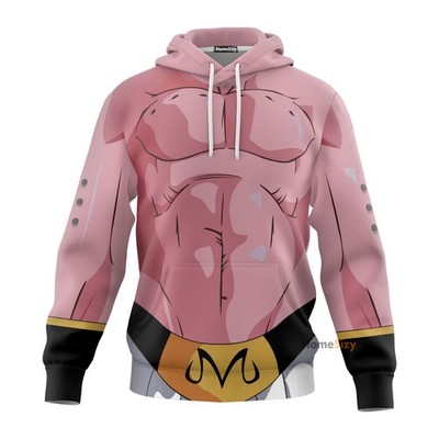Super Buu Majin Boo Dragon Ball Cosplay Costume 3D Tshirt Hoodie
