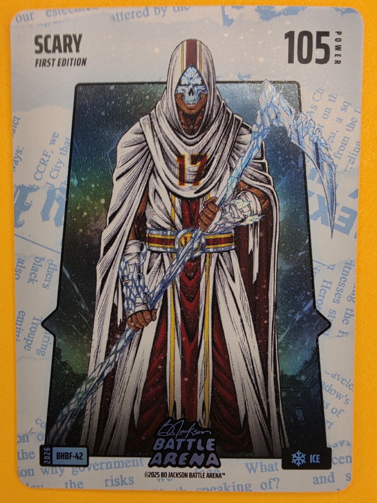 2026 Bo Jackson Battle Arena-BHBF-42-SCARY-Terry McLaurin-Blue Headline Foil Ice