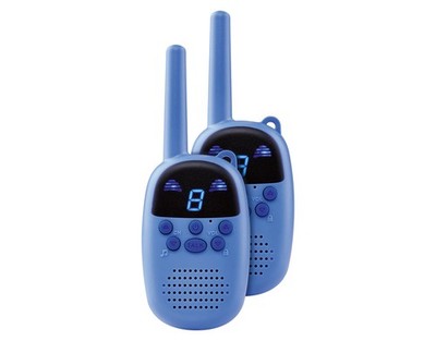 Lupilu  Kinder Walkie-Talkie Set Funkgerät blau Reichweite 1,5-8 km HG09608A