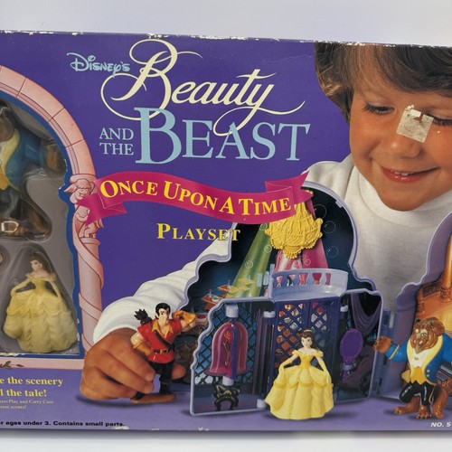 VTG Disney's Beauty & Beast ONCE UPON A TIME Toy PLAYSET MATTEL #5110 Sealed New - Picture 3 of 11