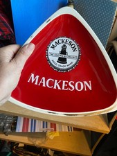 Vintage large red Mackeson Ashtray by Carlton Ware.