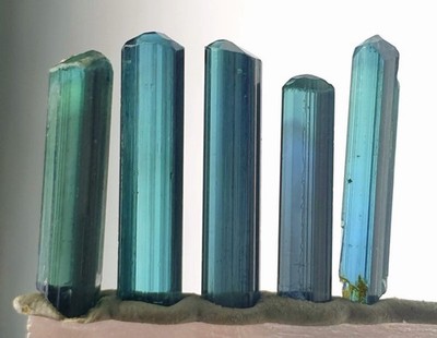 An Amazing Dark Blue Color  Tourmaline Crystal From Afg