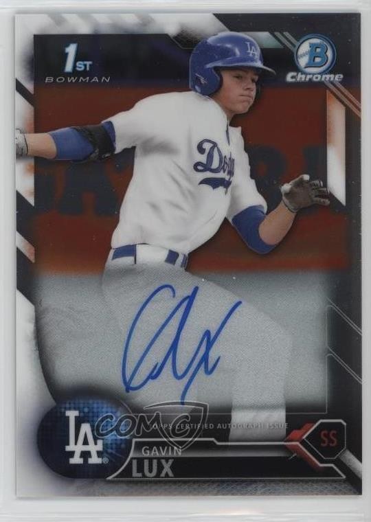 2016 Bowman Draft Chrome Draft Pick Auto Gavin Lux #CDA-GL Auto