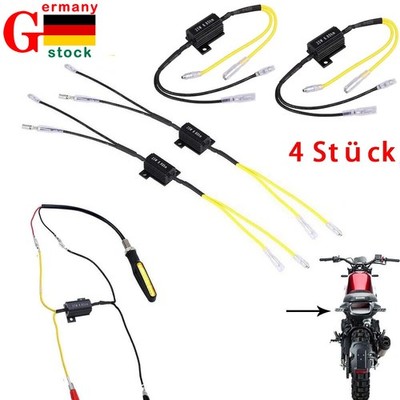 4x Widerstände Kabel LED Mini Blinker Motorrad 6.8Ohm 25W Widerstand Wiederstand