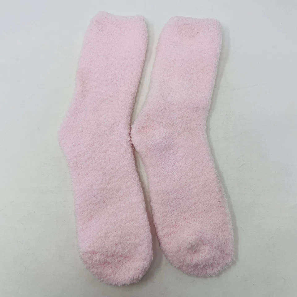 Charter Club Womens One Size Fits Most Supersoft Fuzzy Cozy Socks in Pink 1980 - Image 4 of 4