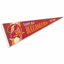 Tampa Bay Buccaneers Throwback Vintage Retro Pennant Flag
